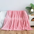 thumbnail image 2 of Checkered Throw Blanket, Lightweight and Warm Soft Blanket for Couch, Sofa, and Bed, Cute All-Season Blanket for Women (39.37x59.06in, Pink), 2 of 6