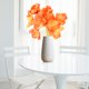 thumbnail image 5 of Flores artificiales para el hogar, oficina, simulación, decoración Floral, banquete de boda, PU, ​​Flor falsa, naranja rojo 10 Piezas Yuarrent HA000017-03B, 5 of 6