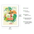 thumbnail image 2 of Tropical Abundance - Hawaii - Vintage Ocean Liner Travel Poster by Frank Macintosh c.1940s - Bamboo Fine Art 290gsm Paper (Unframed) 17x22in, 2 of 4