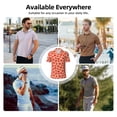 thumbnail image 6 of Yiaed TomatoPrint Men's Short Sleeve Polo Shirt,Golf Polo for Men Three-Button Golf Shirt Athletic Casual Collared T-Shirt- 3X-Large, 6 of 7