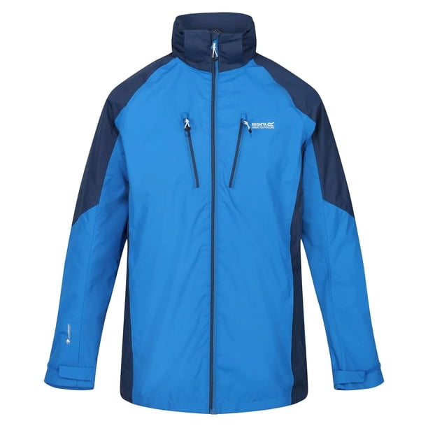 Regatta - Chaqueta Calderdale IV Impermeable para Hombre (Verde Pacífico, Azul Almirante) Regatta UTRG5965_pacificgreenadmiralblue