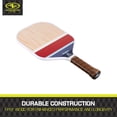 thumbnail image 4 of Athletic Works Timber Wooden 2-Player Pickleball Paddle Set, Includes 2 Paddles/2 Pickleballs/Carry Bag, Red/White/Blue, 4 of 6
