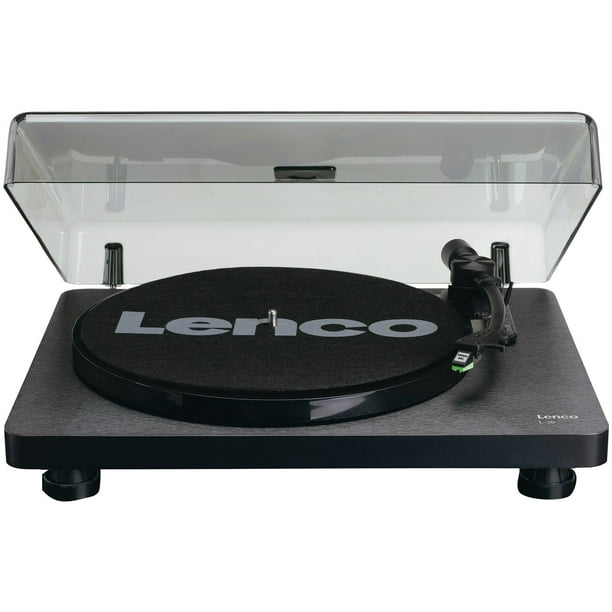 Lenco L-30BK L-30 Belt-Drive Turntable with Auto Stop PC Wood Base) - Walmart.com
