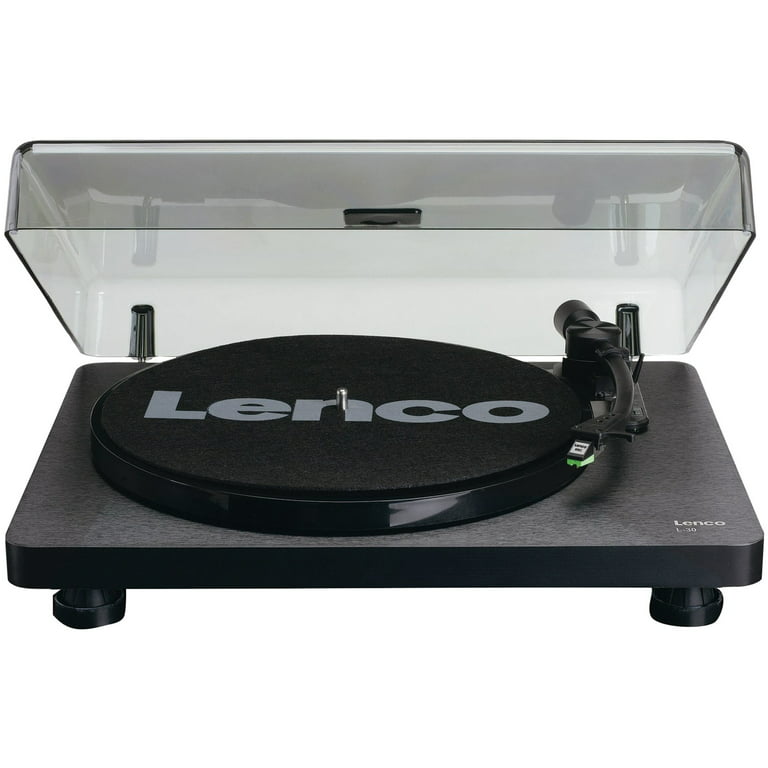 skole Fjendtlig købe Lenco L-30BK L-30 Belt-Drive Turntable with Auto Stop and PC Encoding  (Black Wood Base) - Walmart.com