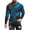 Blue, variant on ZCFZJW Mens Fall Graphic T-Shirts Casual Long Sleeve Funny 3D Novelty Graphic Crewneck Pullover Tops Loose Lightweight Comfy Baggy Workout Tees Sweatshirt Blue M