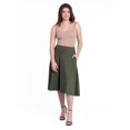 thumbnail image 7 of Womens Pleated Pocket Midi Skirt, 7 of 7