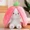 Pink 35cm (13.8") Strawberry, variant on Bunny Plush Toy in Strawberry or Carrot Costume Cute Stuffed Animal for for Girlfriend Cozy Room Decor