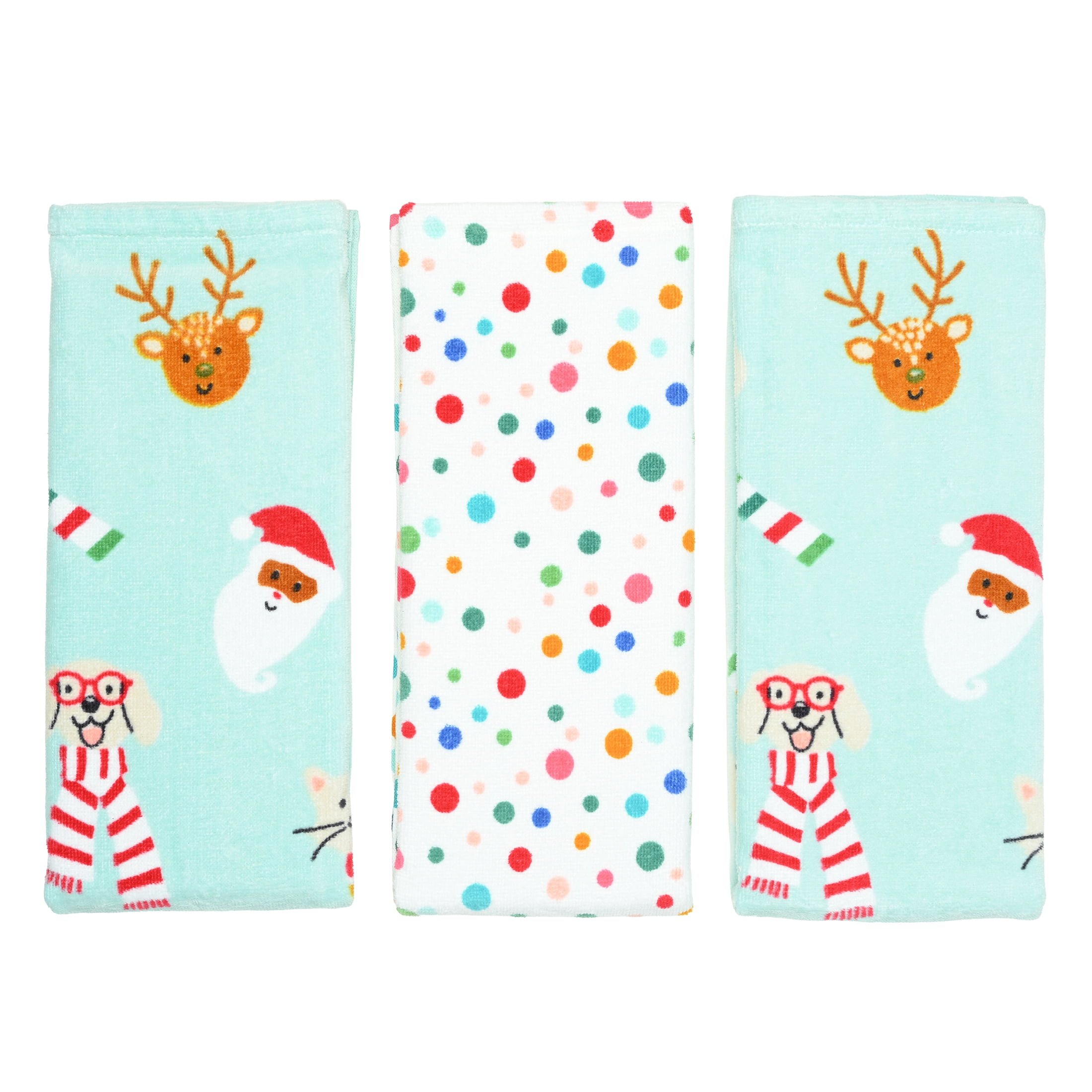 Holiday Time 3PK Hand Towel