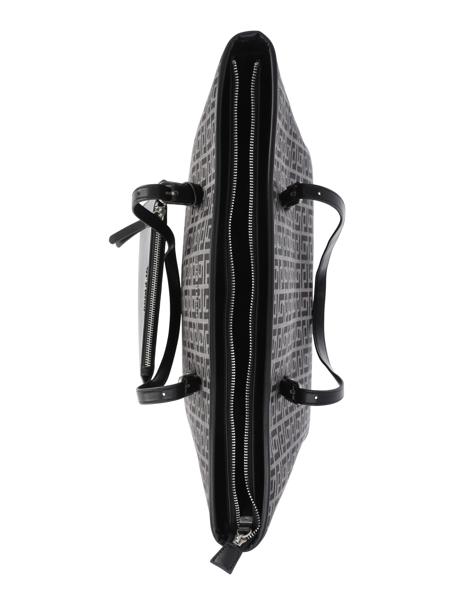 Fiorelli Women's Savannah Tote Handbag with Detachable Pouch, Black Jacquard