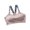 Pink, variant on Women Sports Bras Seamless Workout Racerback Bras Wireless Support Stretch Yoga Activewear Gym Tank Tops Bralette Gray Free Size