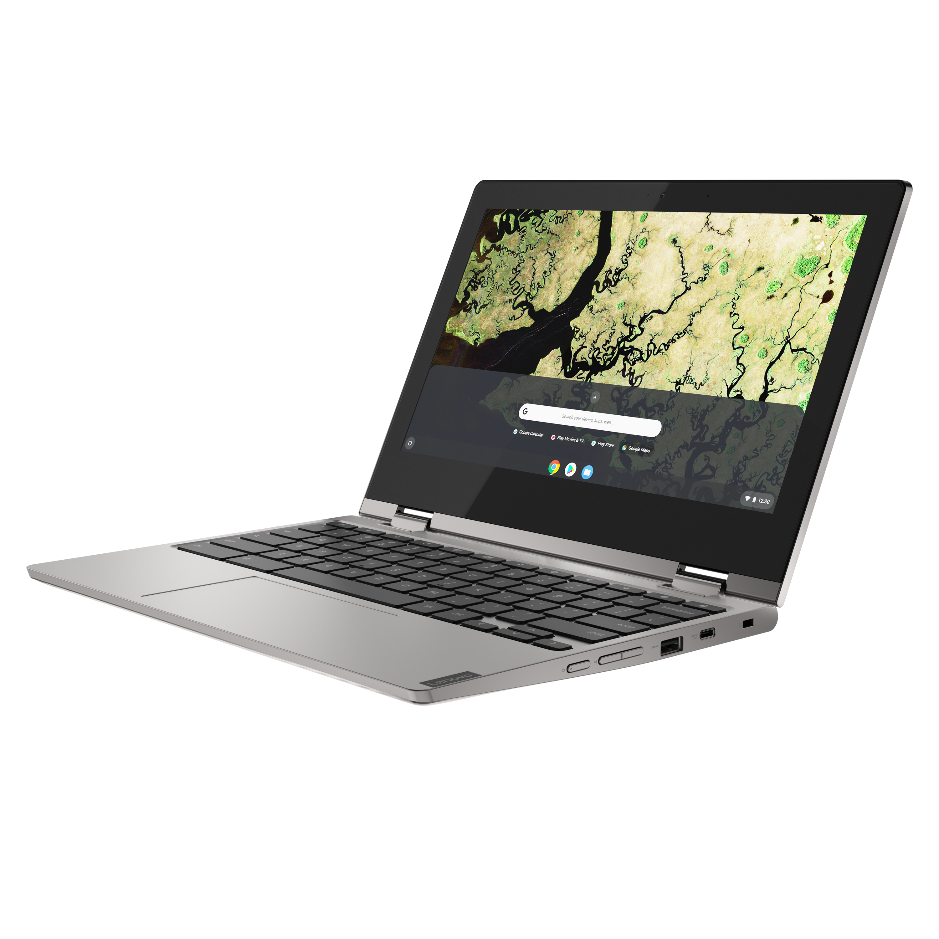 Lenovo Chromebook C340 - 11.6" Touchscreen - Intel Celeron N4000 - 4GB - 32GB eMMC - Platinum Grey - Chrome OS - 81TA0010US - image 3 of 18