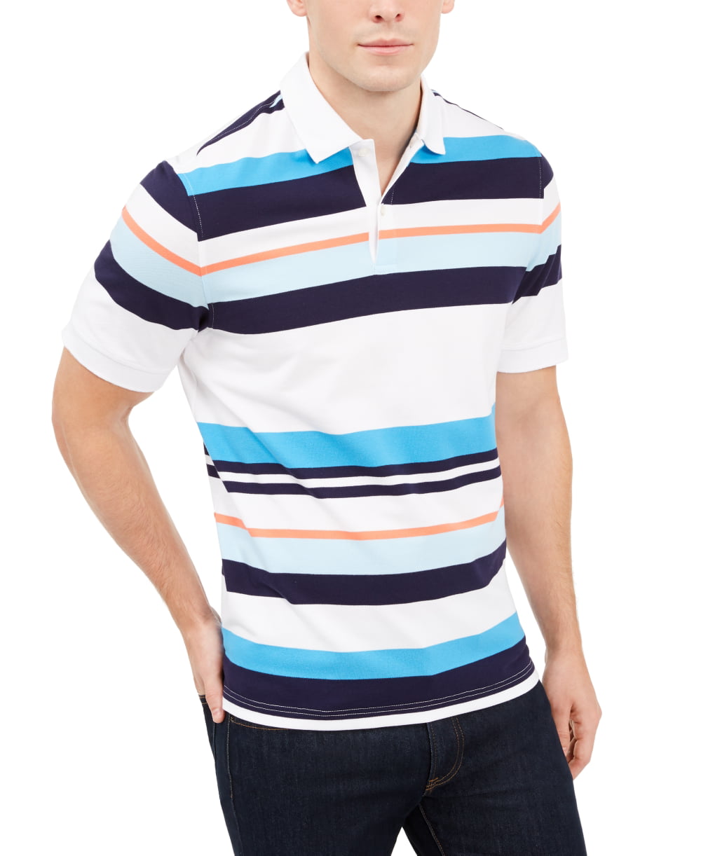 US Polo ASSN Big Pony Short Sleeves Striped-Collar Classic Mesh Shirt M L XL XXL 