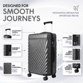 thumbnail image 2 of avobird 3-Piece ABS Hardshell Luggage Set – Lightweight and scratch-resistant, featuring silent 360° spinner wheels and TSA-approved locks, 20"/24"/28", Ash Grey, 2 of 9
