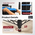 thumbnail image 4 of BestOffice 5-Tier Tote Storage Rack Wire Storage Shelving Unit Metal Rack Organizer Garage Storage System for 27 Gallon Bins 18"-20.6" Width Compatible for Garage Pantry Kitchen Basement, Black, 4 of 9