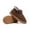 coffee, variant on Anti-Slip Winter Lined Warm Home Slippers Slip-On Comfort, Solid Color, PVC Sole, Suitable for Dry Clean - Multiple Colors Available