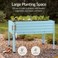 thumbnail image 5 of Best Choice Products 48x24x30in Elevated Galvanized Metal Garden Bed w/ Corner Protectors - Mist Blue, 5 of 10
