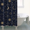 thumbnail image 4 of Blue Sun Moon Cloud Star Comet Pattern Shower Curtain 36"x72" ,Bathroom Decorative Shower Curtains Set with 12 Hooks,Modern Waterproof Washable Shower Curtain, 4 of 6