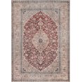 thumbnail image 2 of Well Woven Lotus Tonti Red Vintage Medallion Oriental 5'3" x 7'3" Machine Washable Flat-Weave Area Rug, 2 of 8