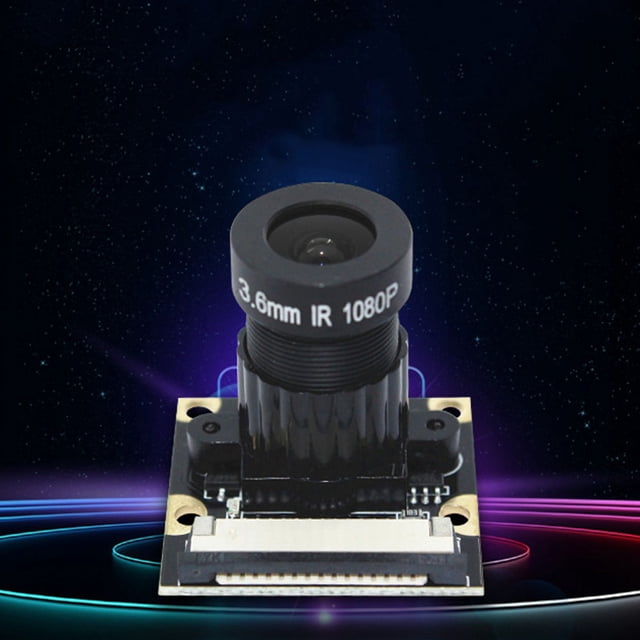 Module Caméra 1080P 5 Millions de Pixels Ouverture 1.8 Angle Grand 75° Puce OV5647 pour Raspberry Pi 2/4/3B+