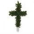 thumbnail image 2 of 36" Green Pine Artificial Cross Shape Wreath with Ground Stakes - Unlit, 2 of 2