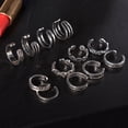 thumbnail image 2 of 12 Pcs Bague d'Orteil Réglable Sculptée Rétro Simple Mode Bijoux pour Femmes (Argent), 2 of 2