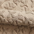 thumbnail image 3 of Beautiful Floral Block Scallop 2 Piece Bath Rug Set by Drew Barrymore, Fawn, 17" x 24" & 20" x 30", 3 of 7
