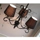 thumbnail image 5 of Naiovety Pantalla de lámpara de tela negra, 3 uds., pantalla de burbuja artesanal para , luz de suelo, iluminación colgante Iluminación novedosa negro, 5 of 6