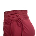 thumbnail image 4 of EIMELI Women Bodycon Skirt High Waist Drawstring Ruffle Pleated Irregular Lace Hem Fairy Grunge Vintage Retro Long Skirt, 4 of 6