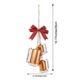 thumbnail image 3 of Sprifallbaby Christmas Bells, Bow Decorative Hanging Ornament Portable Christmas Tree Decor Party Favor, 3 of 7