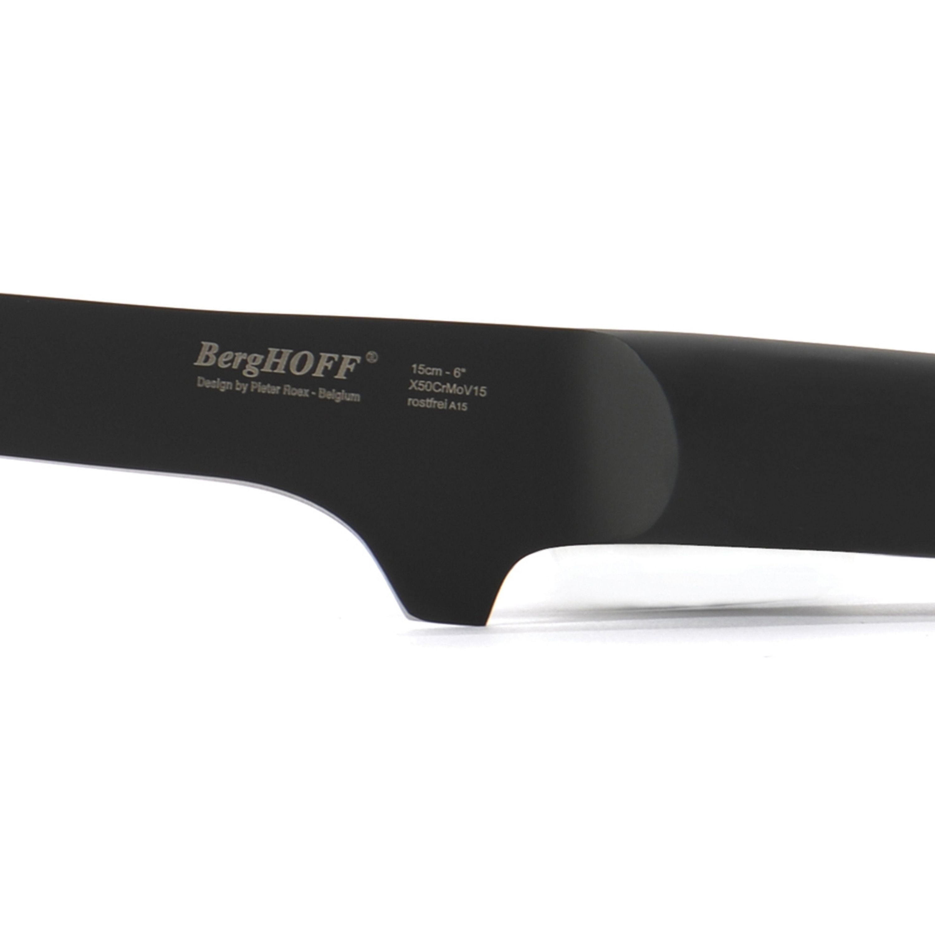 BergHOFF Ron 2pc Chef and Boning Knife Set, Black