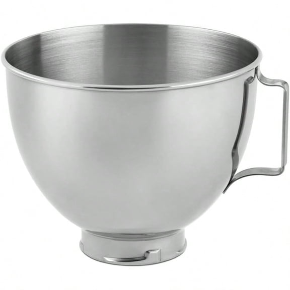 4.5 Quart Polished Stainl Steel Bowl with Handle K45SB