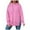 Pink, variant on Kaprioy Women Oversized Hoodies Side Zipper Fleece Long Sweatshirts Lightweight Tunic Pullover Fall Fashion Clothing Trendy Clothes Pink, XL