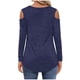 thumbnail image 3 of Camisas de Navidad Para Mujer Tops de Manga Larga Con Cuello en V Impreso Fuera Del Hombro Blusa Suelta Jersey Odeerbi ODB198274, 3 of 8