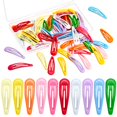thumbnail image 1 of 60 Piezas Pinzas para el Cabello para Niñas Gingbiss Pasadores de Pelo de Metal Coloridos con Recubrimiento de Silicona de 2 Pulgadas con Estuche de Almacenamiento para Mujeres Niñas Niños Accesorios, 1 of 1