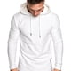 thumbnail image 4 of Sudadera deportiva con capucha de moda para hombre, sudadera de polar de color sólido, 4 of 5