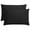 Black, variant on Debonair 1800 Count Double Brushed Microfiber Envelope Pillowcases Set of 2 (Queen 20" X 30", White)