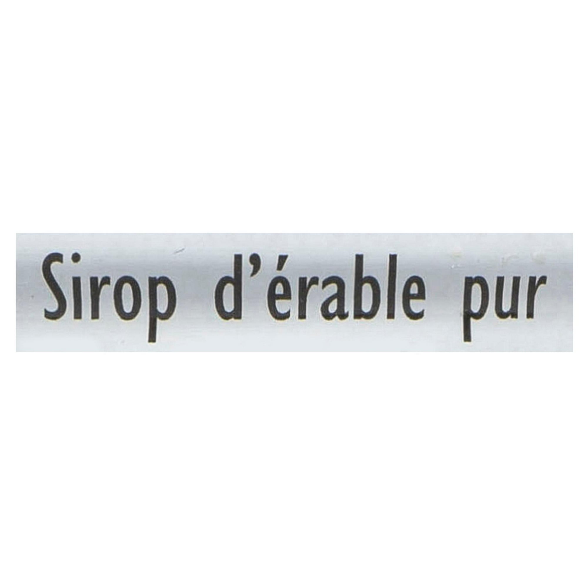 Sirop d'érable pur Foncé, Goût Robuste 540 ml Sirop d’érable 100 % pur, foncé goût robuste.