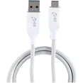 thumbnail image 6 of Blackweb Fast Charging 3-Foot USB Type-A to USB Type-C Sync & Charge Double-Braided Cable, White, 6 of 6