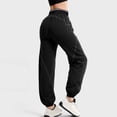 thumbnail image 2 of WRKEKC Solid Color Lounge Pants Women Elastic Waist Sweatpants Relaxed Fit Without Drawstring Casual Wide Leg Design Soft Stretch Material for Everyday Comfort, 2 of 8