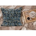 thumbnail image 2 of Nautical Fluffy Throw Pillow Cushion Cover, Various Patches of Denim in Sea with Sailor Knot on Foreground Image Art Print, Rectangle Accent Pillow Case, 26" x 16", Blue, by Ambesonne, 2 of 5