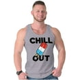 thumbnail image 5 of Retro Chill Out Food Pun Popsicle Tank Top T Shirts Men Women Brisco Brands S, 5 of 6
