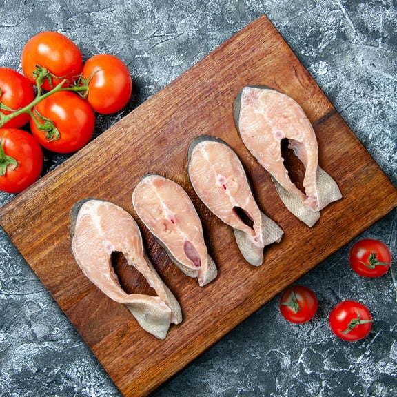 Luxe Designs | Mango Wood Cutting Board | Butcher Block | Live Edges & Non slip Pads | 16" x 12" with 1.7" Thickness