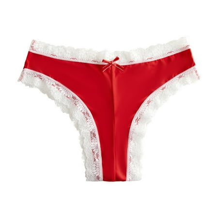 Sngxgn Womens Comfort Cotton Underwear Brief Panty  Lightweight Underwear  Stretch Brief(Red M)