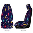 thumbnail image 3 of Colorful Space Pattern Car Seat Covers,Universal Auto Front Seats Protector Fits for Car,SUV Sedan,Truck, 3 of 6