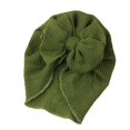 thumbnail image 1 of Gureui Toddler Infant Baby Girls Fashion Bow Hat Solid Color Knit Hat Turban Knot Infant Cap Wraps Hat, 1 of 2