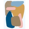thumbnail image 2 of Prime, Marcus 25x32 Gold Ornate Wood Framed with Double Matting Museum Art Print Titled - Merging Pastel Pebbles 1, 2 of 4