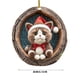 thumbnail image 3 of Adorno Navideño Acrílico Ovalado con Animales | Decoración Navideña con Estampado de Animales Del Bosque | Adorno Colgante Acrílico Duradero | Decoración Rústica para Árbol de Navidad | Caja de Regal, 3 of 5