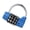 Blue, variant on YIGSECU 4 Digit Combination Lock Weatherproof Security Padlock Outdoor Code Lock