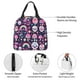 thumbnail image 4 of Easygdp cute Skull rainbow mushroom Bolsa Térmica Premium - Tela Oxford Impermeable, Gran Capacidad, Bolsillo Frontal, Unisex para Trabajo, Escuela, Actividades al Aire Libre y Picnics, 4 of 8