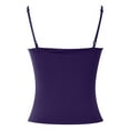 thumbnail image 5 of Women'S Tanks Camis Women'S Sexy Slim Fit Sleeveless Tank Top With Removable Padding Adjustable Strap Camisole For Layering And Casual Wear Purple XS, 5 of 6